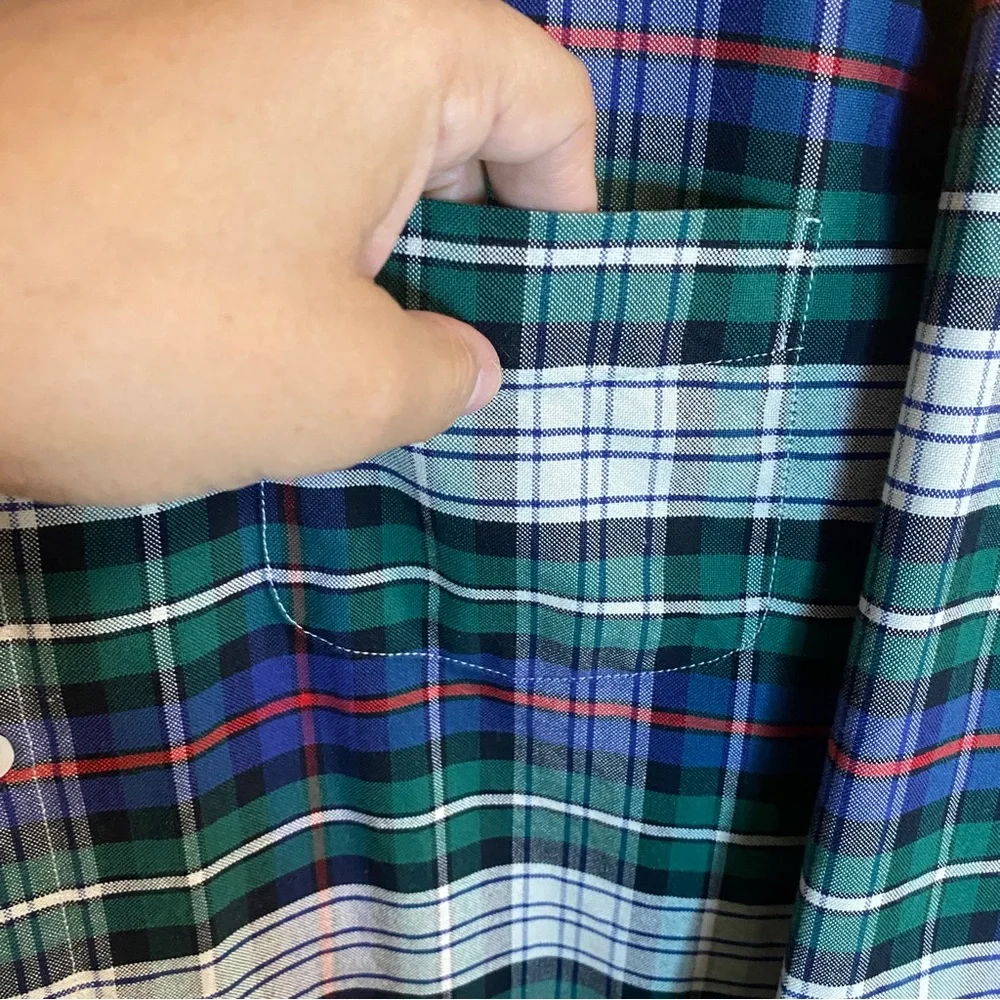 J. Crew Oxford Plaid Button Down Shirt